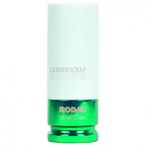 RODAC 1/2" krachtdop 22mm met beschermhoes RO-RAG499822